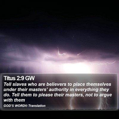 Titus 2:9 GW Bible Verse Image