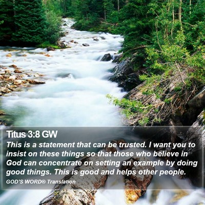 Titus 3:8 GW Bible Verse Image