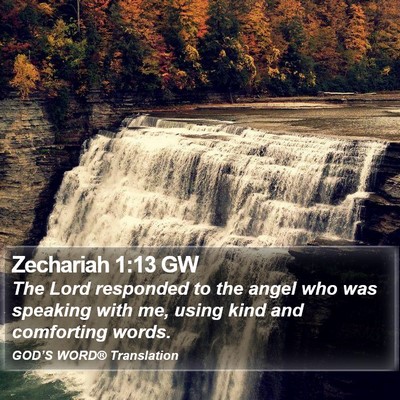 Zechariah 1:13 GW Bible Verse Image