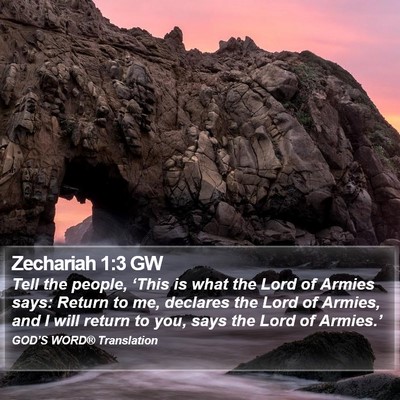 Zechariah 1:3 GW Bible Verse Image