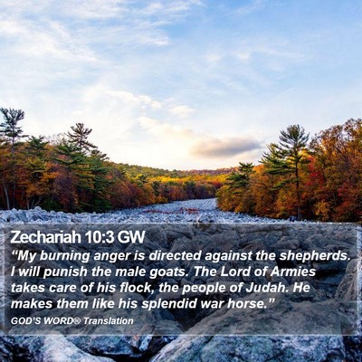Zechariah 10:3 GW Bible Verse Image