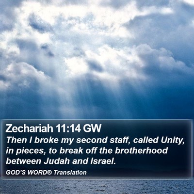 Zechariah 11:14 GW Bible Verse Image