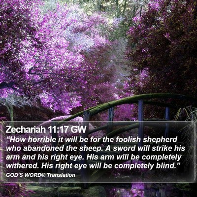 Zechariah 11:17 GW Bible Verse Image