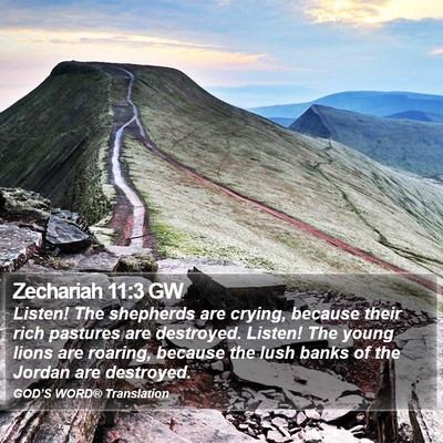 Zechariah 11:3 GW Bible Verse Image
