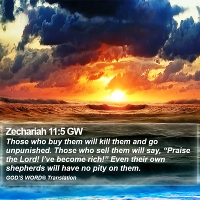 Zechariah 11:5 GW Bible Verse Image
