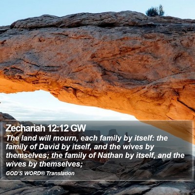 Zechariah 12:12 GW Bible Verse Image