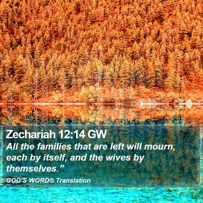 Zechariah 12:14 GW Bible Verse Image