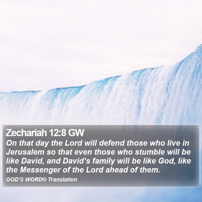 Zechariah 12:8 GW Bible Verse Image