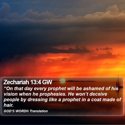 Zechariah 13:4 GW Bible Verse Image