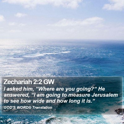 Zechariah 2:2 GW Bible Verse Image