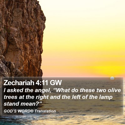 Zechariah 4:11 GW Bible Verse Image