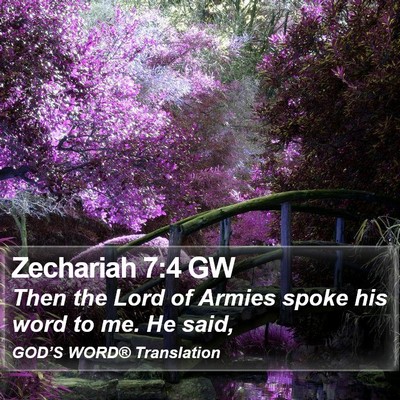 Zechariah 7:4 GW Bible Verse Image