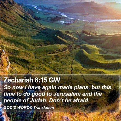 Zechariah 8:15 GW Bible Verse Image