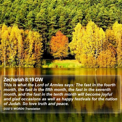 Zechariah 8:19 GW Bible Verse Image