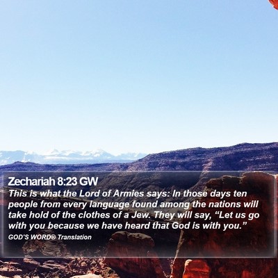 Zechariah 8:23 GW Bible Verse Image