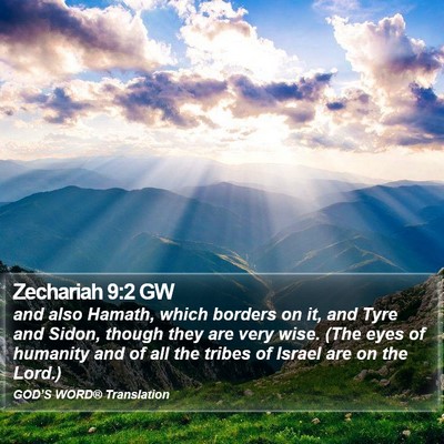 Zechariah 9:2 GW Bible Verse Image