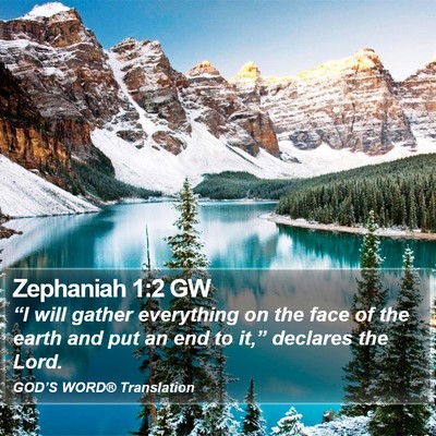 Zephaniah 1:2 GW Bible Verse Image