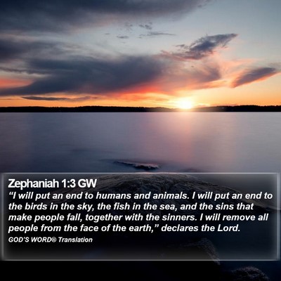 Zephaniah 1:3 GW Bible Verse Image