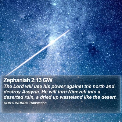 Zephaniah 2:13 GW Bible Verse Image