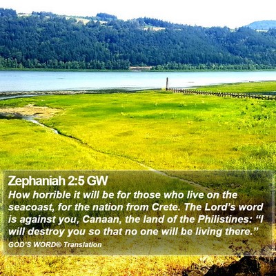 Zephaniah 2:5 GW Bible Verse Image