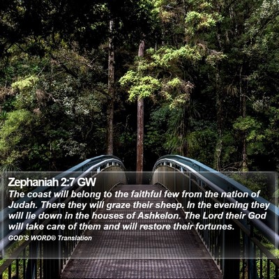 Zephaniah 2:7 GW Bible Verse Image