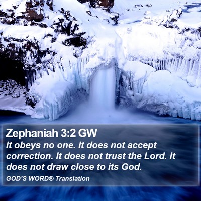 Zephaniah 3:2 GW Bible Verse Image