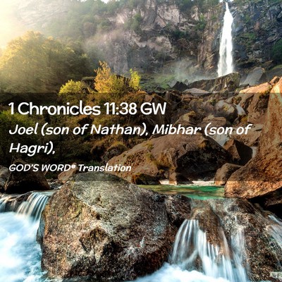Picture 02 - 1 Chronicles 11:38 GW - Joel (son of Nathan), Mibhar (son of - Bible Verse Picture