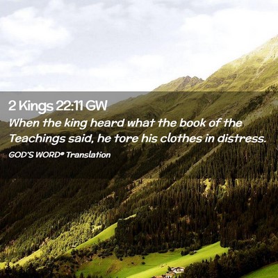 Picture 02 - 2 Kings 22:11 GW - When the king heard what the book of the - Bible Verse Picture