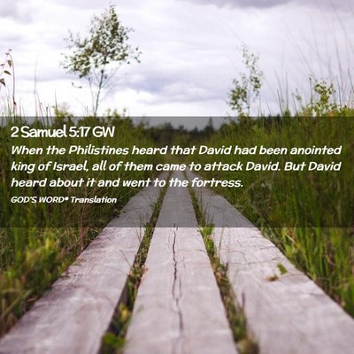 Picture 02 - 2 Samuel 5:17 GW - When the Philistines heard that David had been - Bible Verse Picture