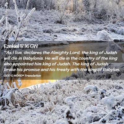 Picture 02 - Ezekiel 17:16 GW - “‘As I live, declares the Almighty Lord, the - Bible Verse Picture