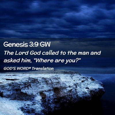 Picture 02 - Genesis 3:9 GW - The Lord God called to the man and asked him, - Bible Verse Picture