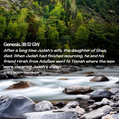 Picture 02 - Genesis 38:12 GW - After a long time Judah’s wife, the daughter of - Bible Verse Picture