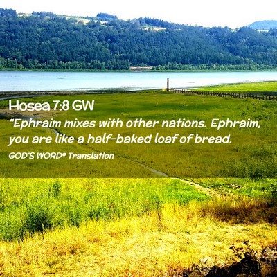 Picture 02 - Hosea 7:8 GW - “Ephraim mixes with other nations. Ephraim, you - Bible Verse Picture