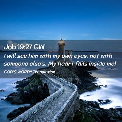 Picture 02 - Job 19:27 GW - I will see him with my own eyes, not with someone - Bible Verse Picture
