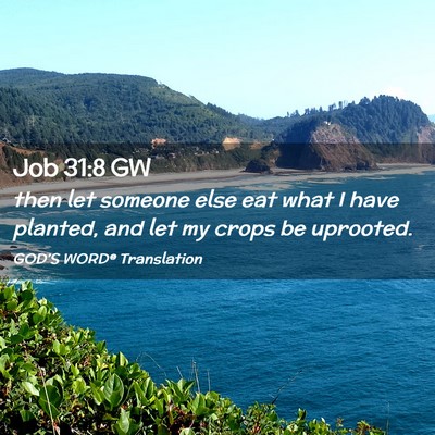 Picture 02 - Job 31:8 GW - then let someone else eat what I have planted, - Bible Verse Picture