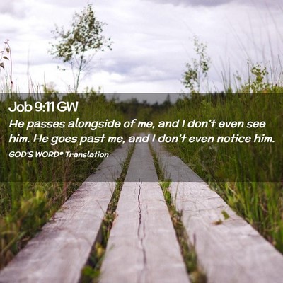 Picture 02 - Job 9:11 GW - He passes alongside of me, and I don’t even see - Bible Verse Picture