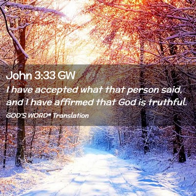 Picture 02 - John 3:33 GW - I have accepted what that person said, and I have - Bible Verse Picture