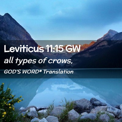 Picture 02 - Leviticus 11:15 GW - all types of - Bible Verse Picture
