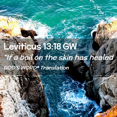 Picture 02 - Leviticus 13:18 GW - “If a boil on the skin has - Bible Verse Picture