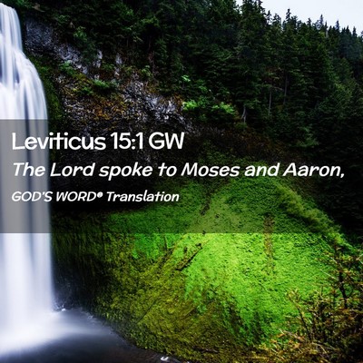 Picture 02 - Leviticus 15:1 GW - The Lord spoke to Moses and - Bible Verse Picture