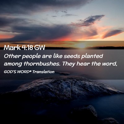 Picture 02 - Mark 4:18 GW - Other people are like seeds planted among - Bible Verse Picture