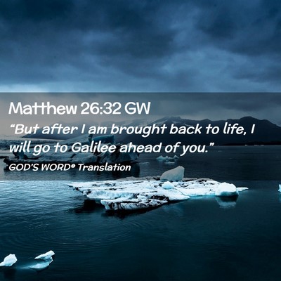 Picture 02 - Matthew 26:32 GW - “But after I am brought back to life, I will go - Bible Verse Picture