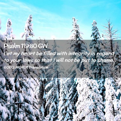 Picture 02 - Psalm 119:80 GW - Let my heart be filled with integrity in regard - Bible Verse Picture
