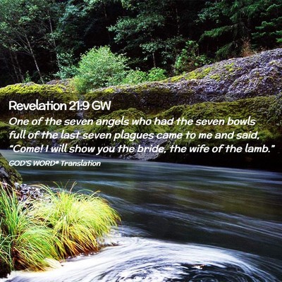 Picture 02 - Revelation 21:9 GW - One of the seven angels who had the seven bowls - Bible Verse Picture