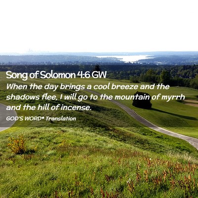 Picture 02 - Song of Solomon 4:6 GW - When the day brings a cool breeze and the shadows - Bible Verse Picture