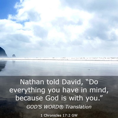 Picture 03 - 1 Chronicles 17:2 GW - Nathan told David, “Do everything you have in - Bible Verse Picture