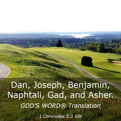 Picture 03 - 1 Chronicles 2:2 GW - Dan, Joseph, Benjamin, Naphtali, Gad, and - Bible Verse Picture