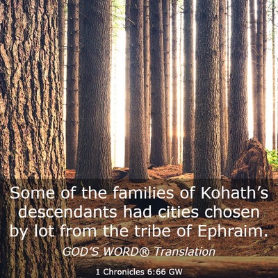 Picture 03 - 1 Chronicles 6:66 GW - Some of the families of Kohath’s descendants - Bible Verse Picture