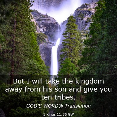 Picture 03 - 1 Kings 11:35 GW - But I will take the kingdom away from his son and - Bible Verse Picture