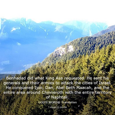 Picture 03 - 1 Kings 15:20 GW - Benhadad did what King Asa requested. He sent his - Bible Verse Picture